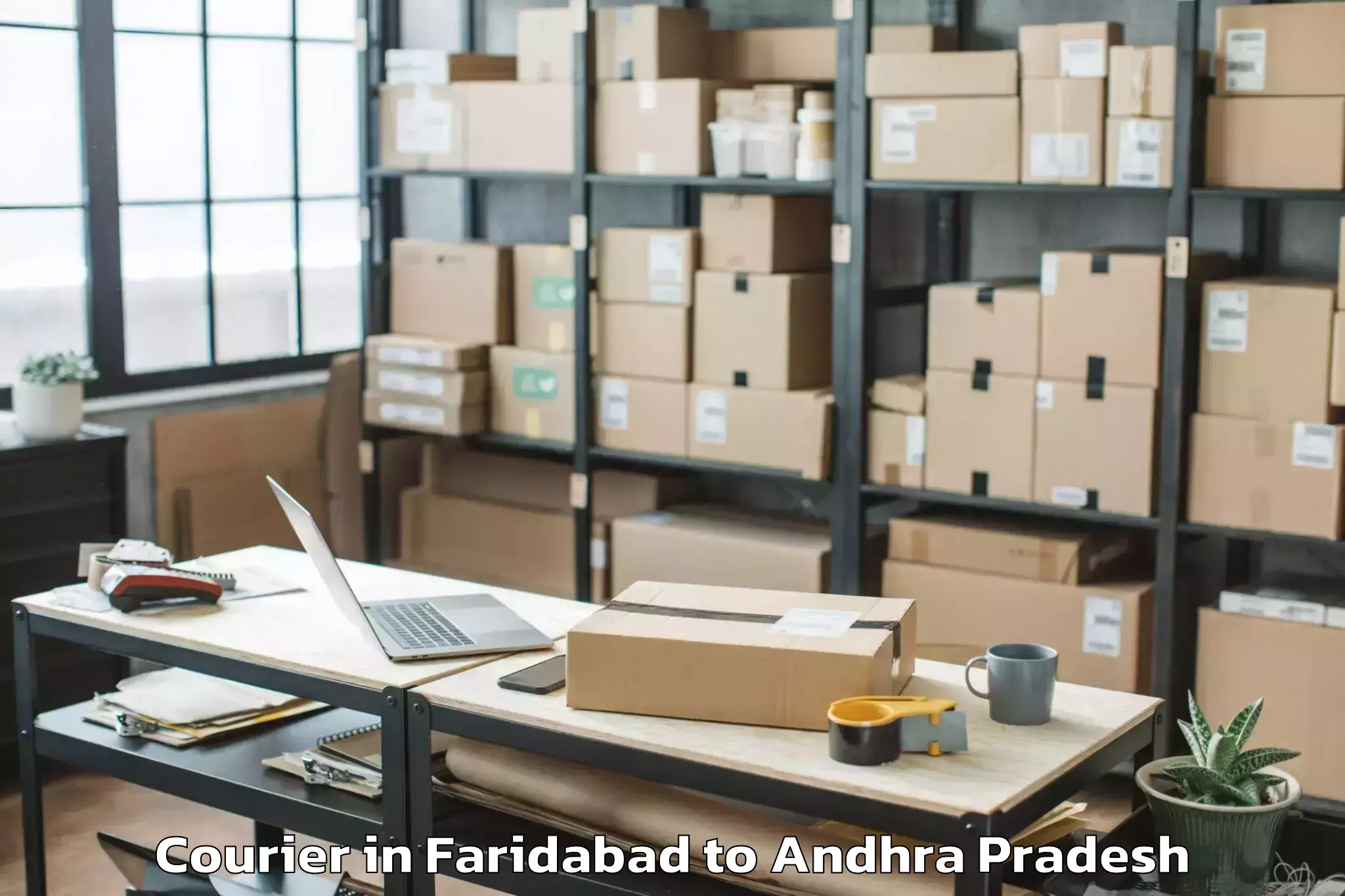 Professional Faridabad to Rentachintala Courier